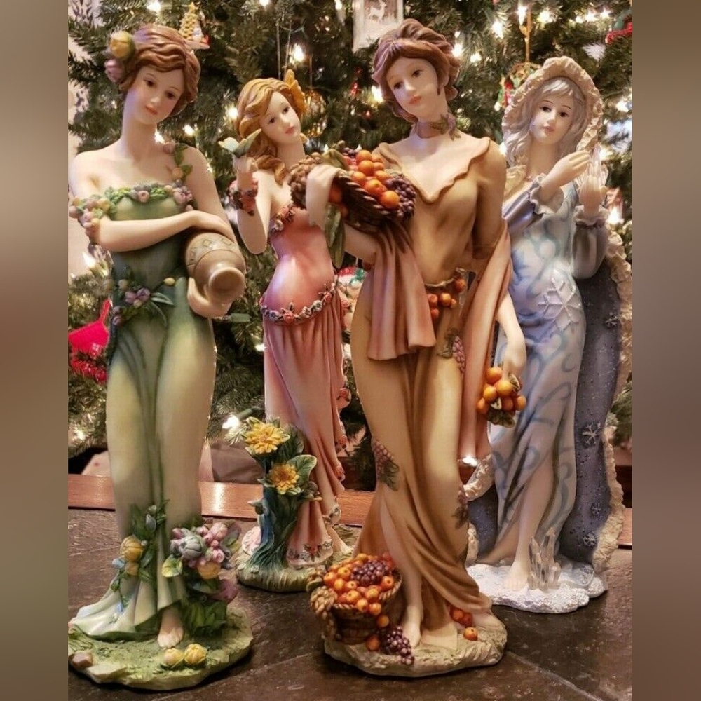 2004 Home Interiors Seasons Lady Figurines